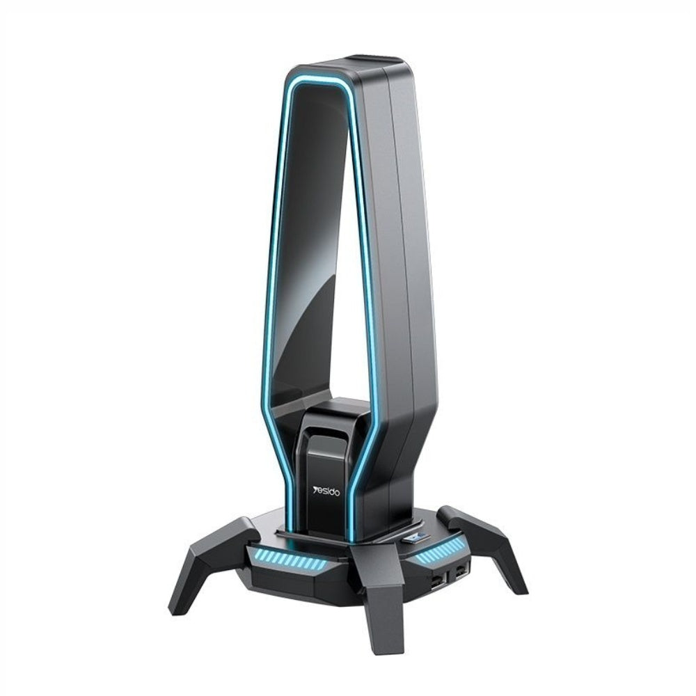 Yesido 3 in 1 Headset Stand with RCB Lights USB Hub Yesido 3 in 1 Headset Stand with RCB Lights USB Hub
